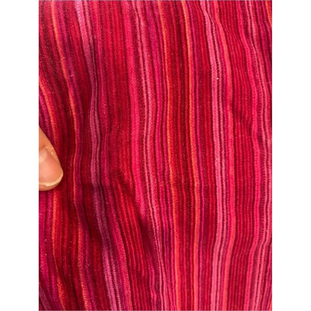 Carters vintage girls toddler wide leg cord pants pink striped 24 months